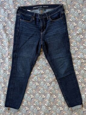 American Eagle Outfitters Dark Blue Skinny Jeans
